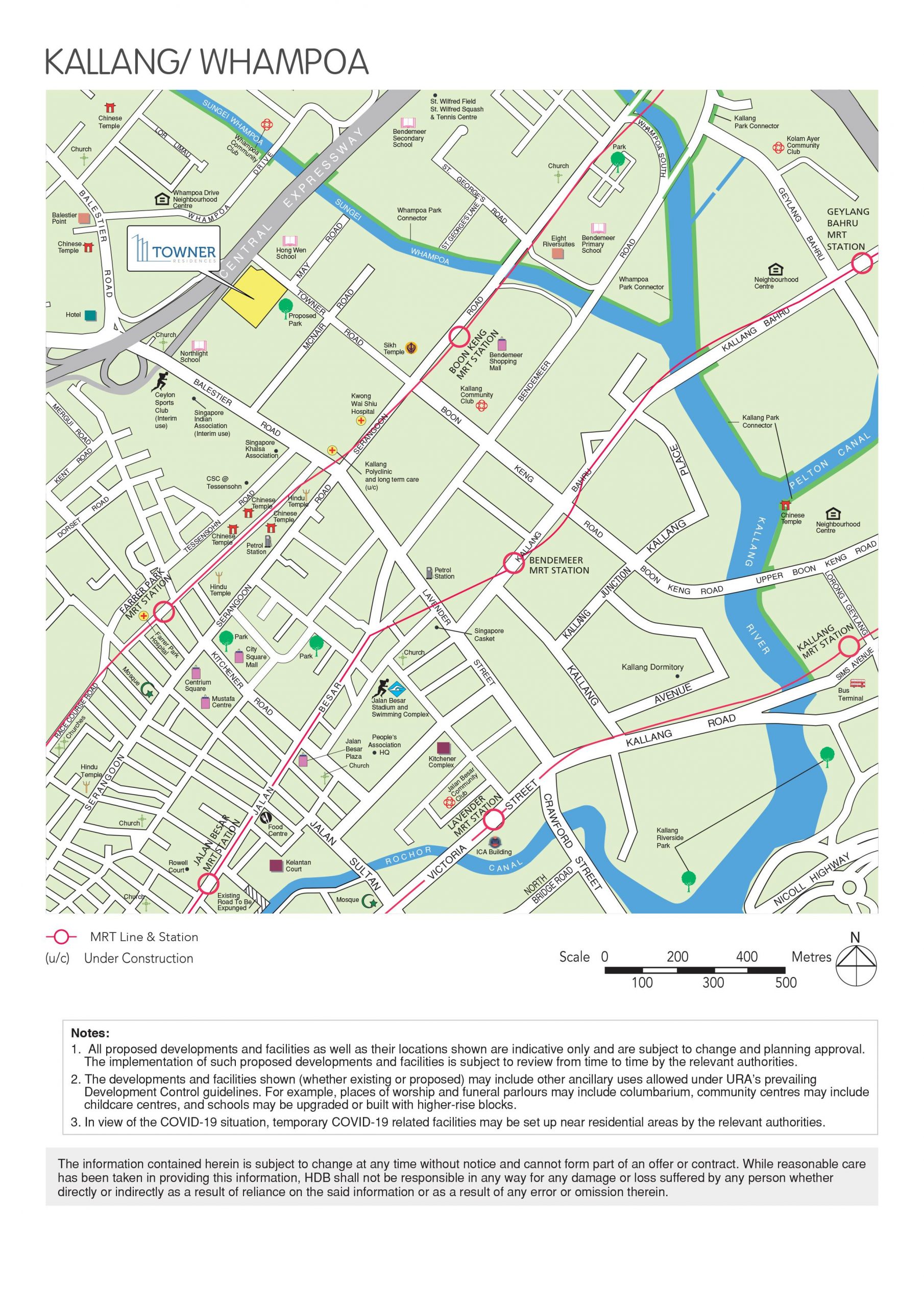 Towner Residences map
