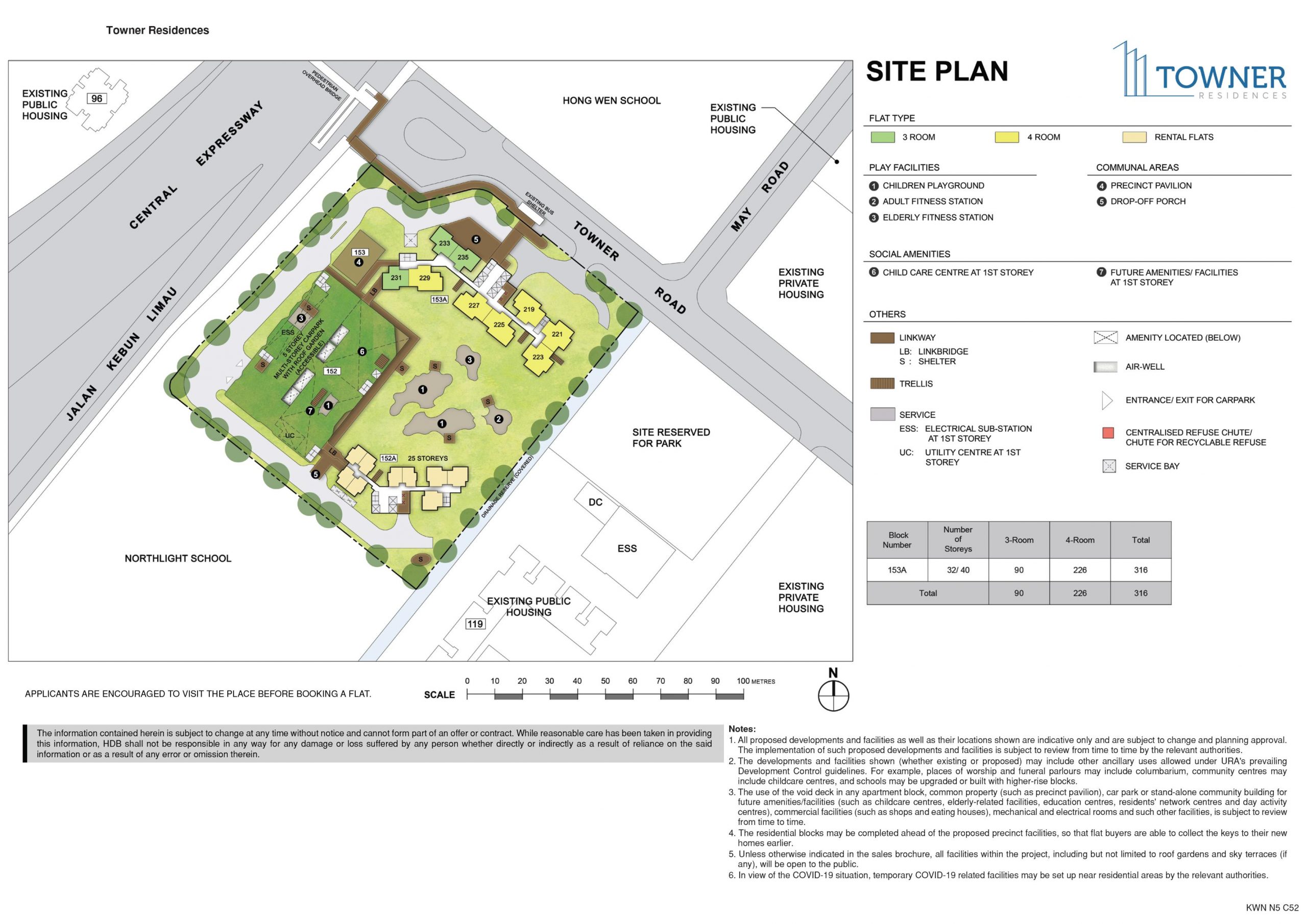 Towner Residences site plan