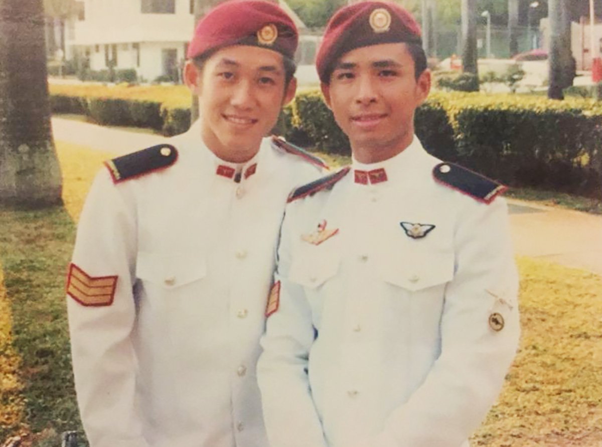 Eugene Lim in uniform