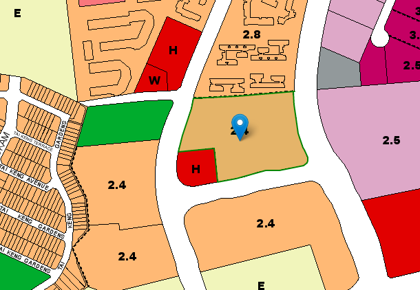 URA master plan of Hougang Avenue 3 BTO