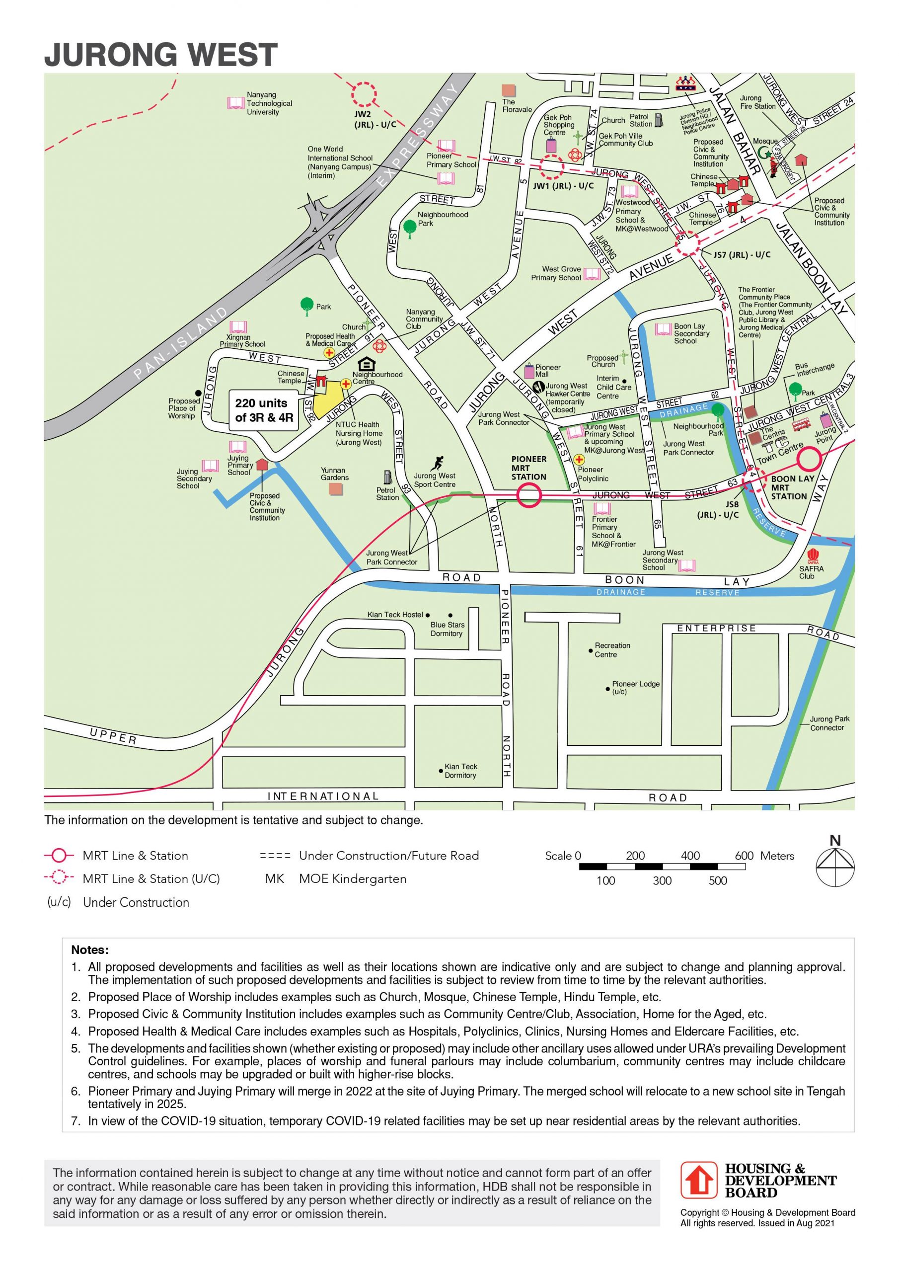 Jurong West BTO full map