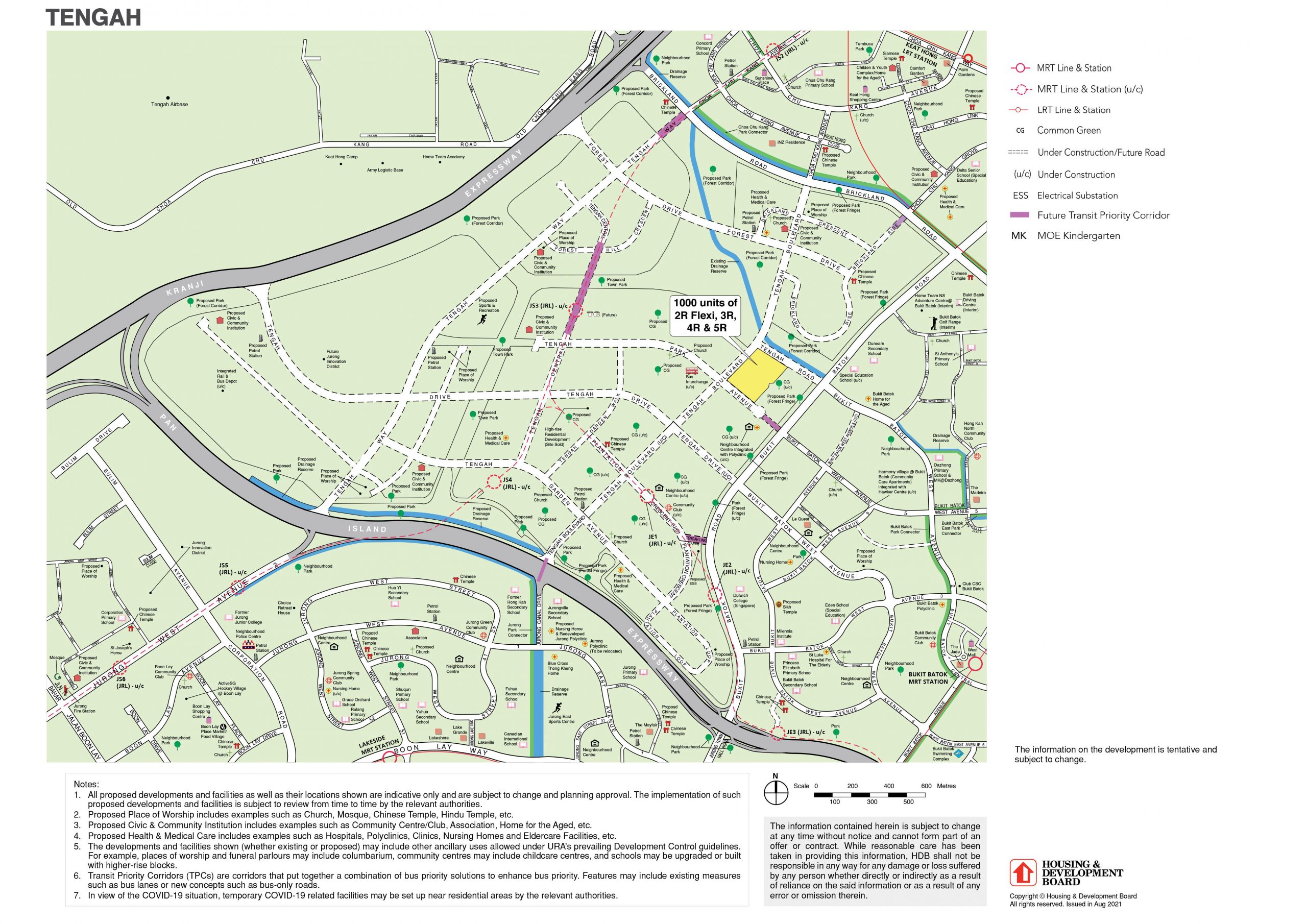 Full map of Tengah Park Avenue BTO