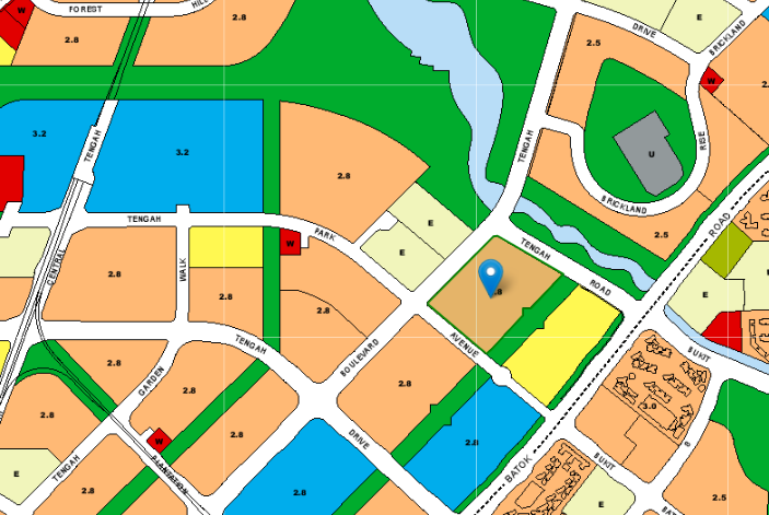 URA Master Plan of Tengah Park Avenue BTO