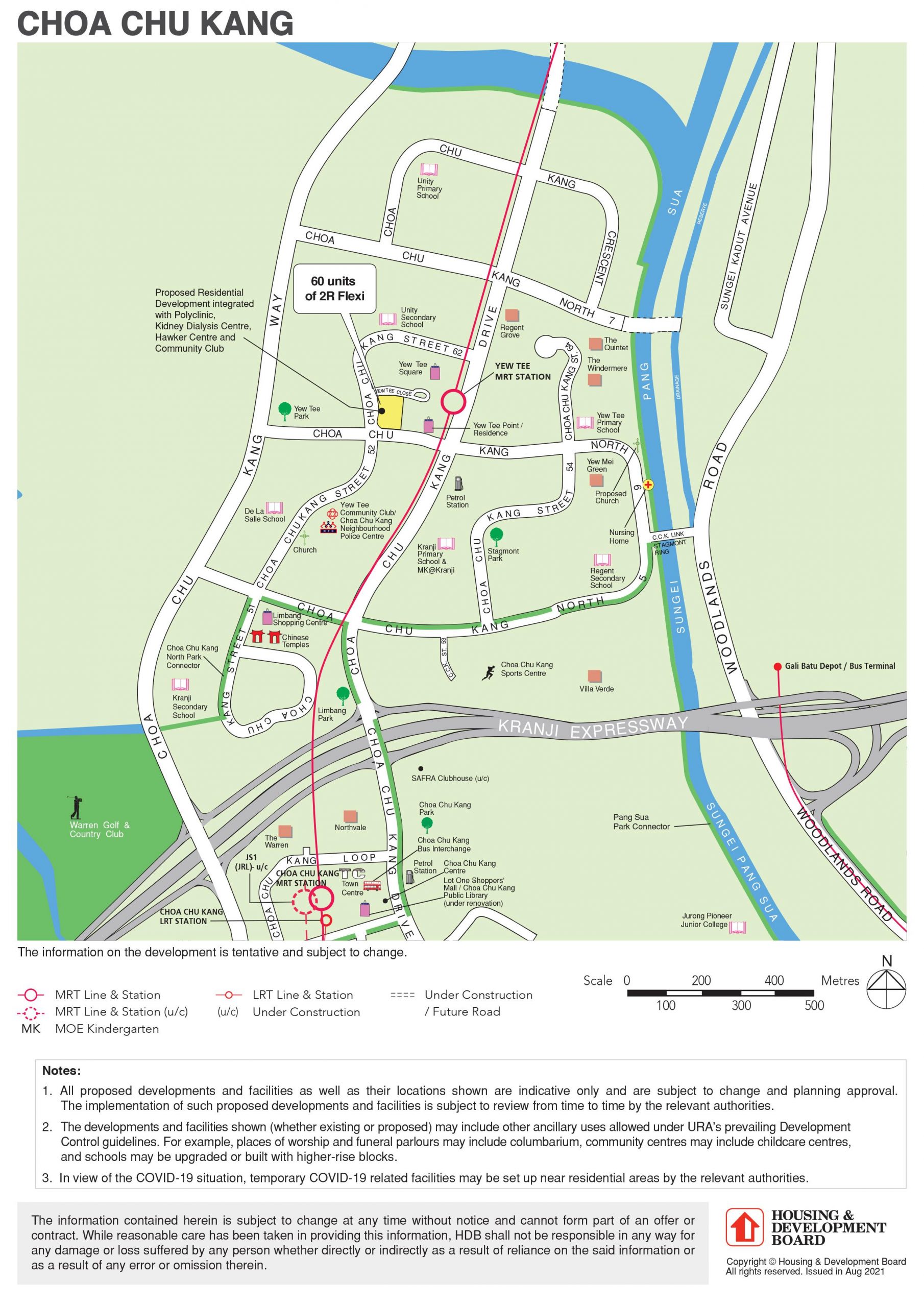 Choa Chu Kang BTO full map