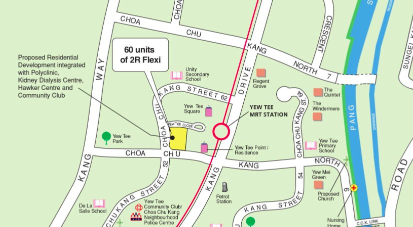 Choa Chu Kang BTO map