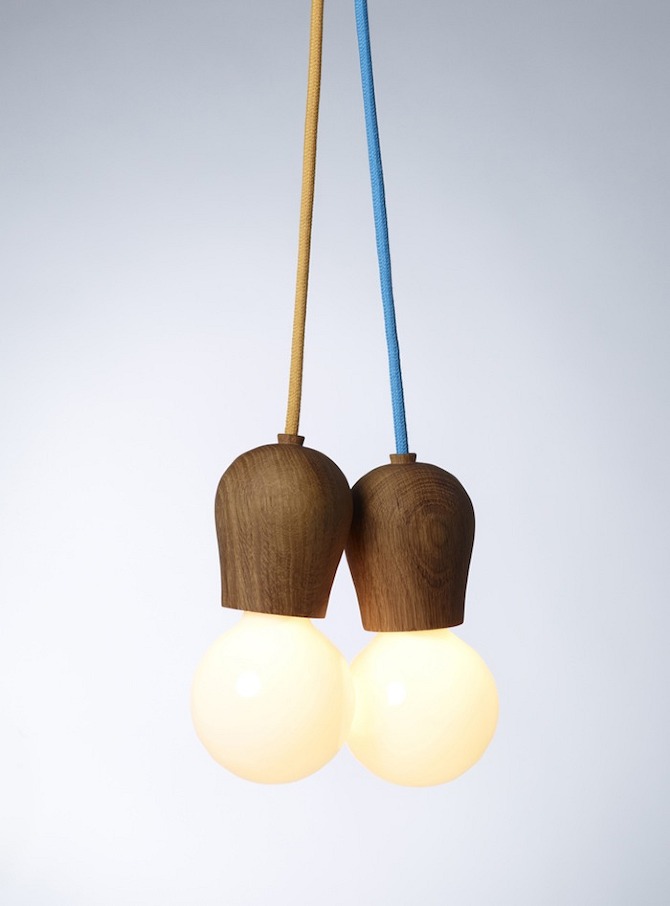 Timbre wooden pendant lamps