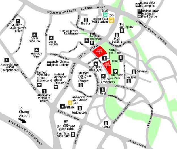 Slim Barracks Rise Parcels A and B location