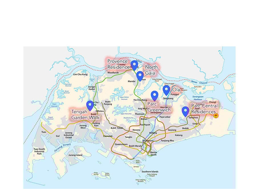 2021 ECs on Singapore Map 2