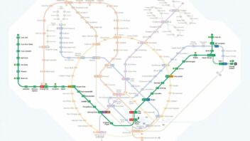 East West Line MRT map