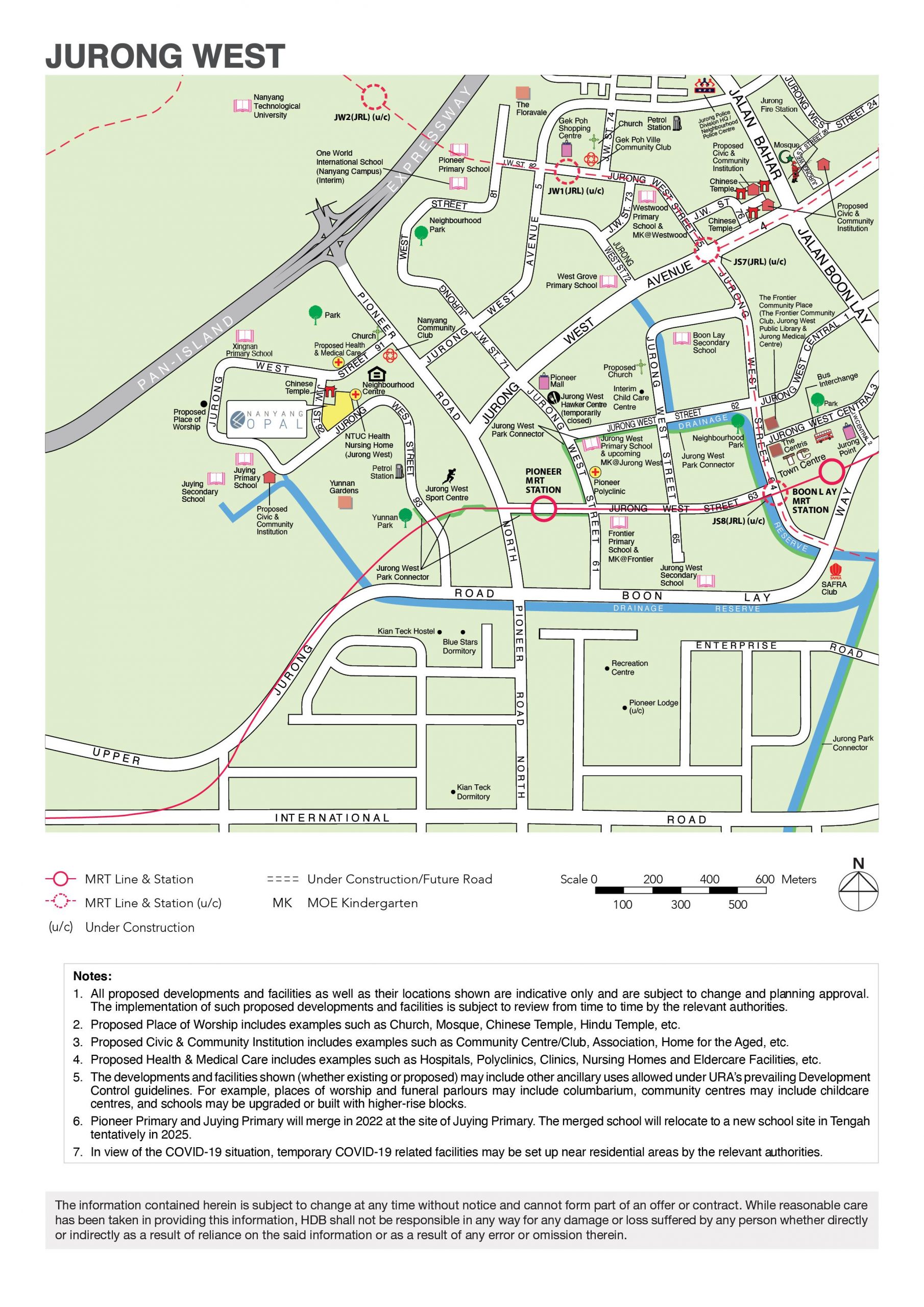 Jurong West BTO full map