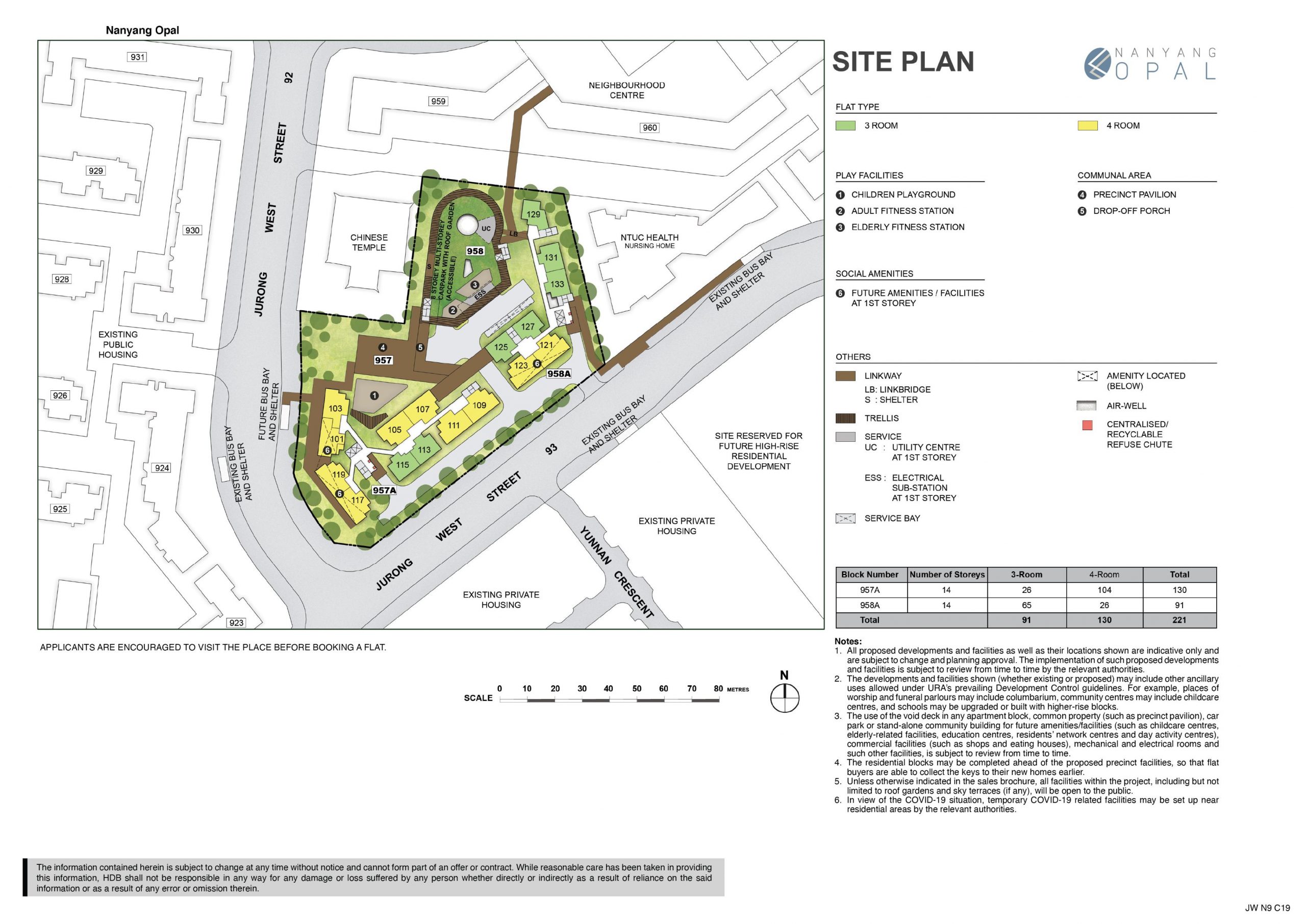 Jurong West BTO site plan