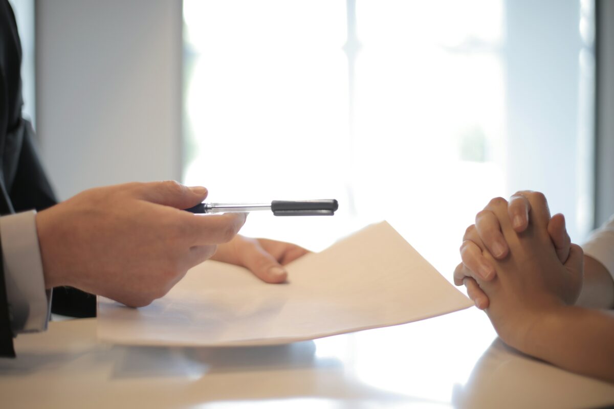 Signing a document