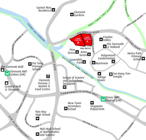 Map of Pine Grove GLS sites