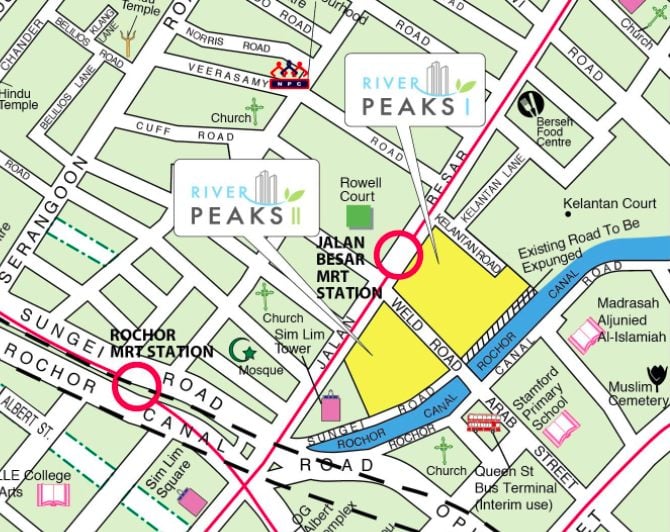 River Peaks I & II BTO map