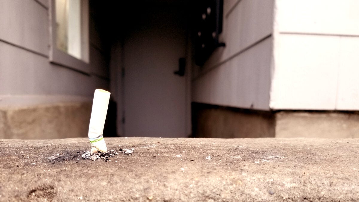 cigarette butt littering neighbours