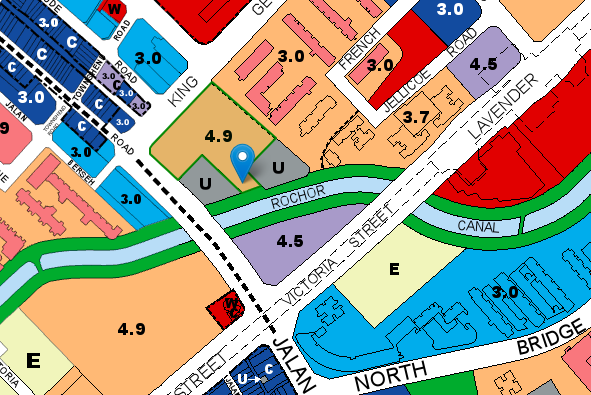 URA master plan of the Feb 2022 Kallang/Whampoa BTO site