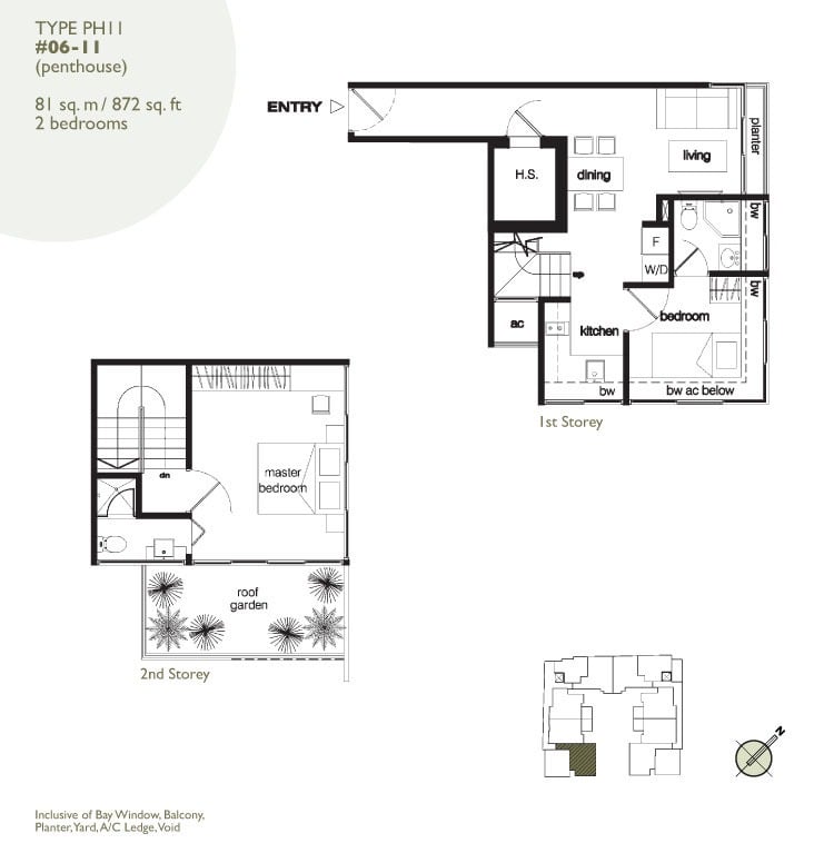 Jalan Besar penthouse - Old Floorplan Level 1 & 2