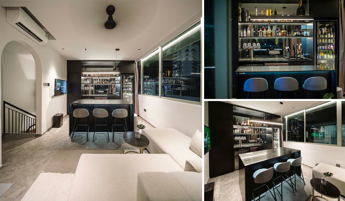 Jalan Besar penthouse overhaul - Living Bar Lounge - Header