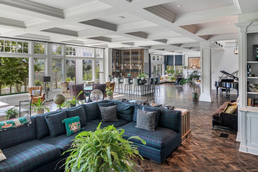 Living room at Calvin Harris Beverly Hills House