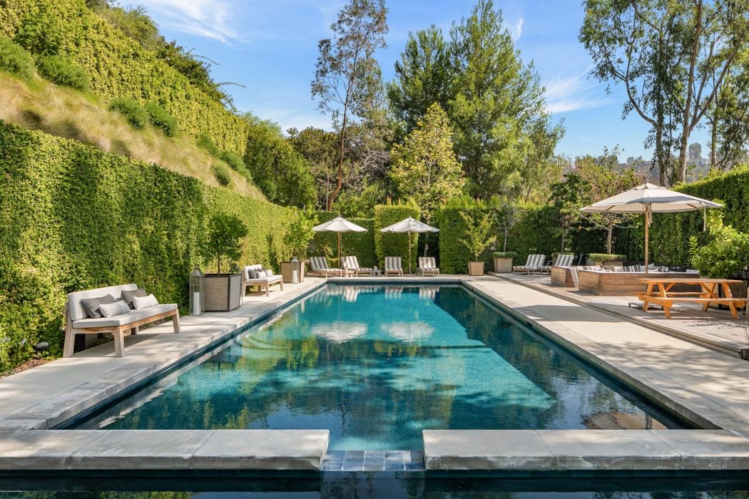 Pool at Calvin Harris Beverly Hills House