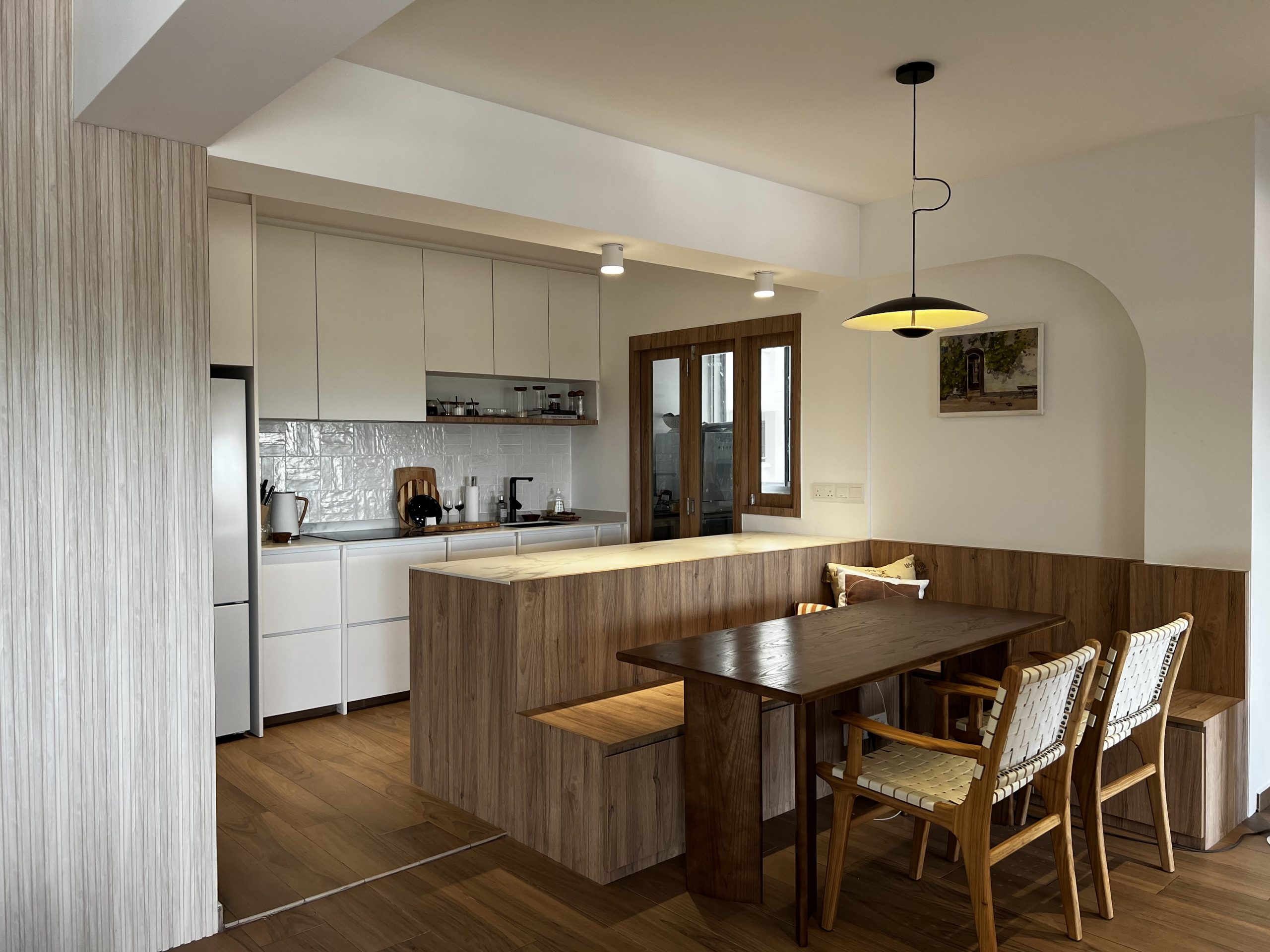 Kitchen and dining area