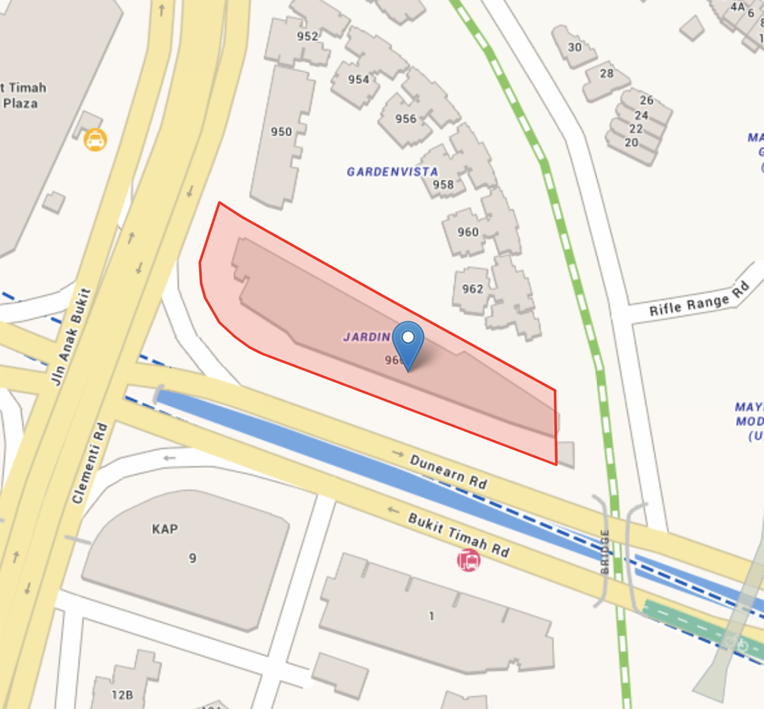 Jardin URA map