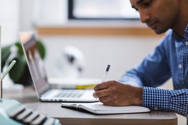 Man at work in office