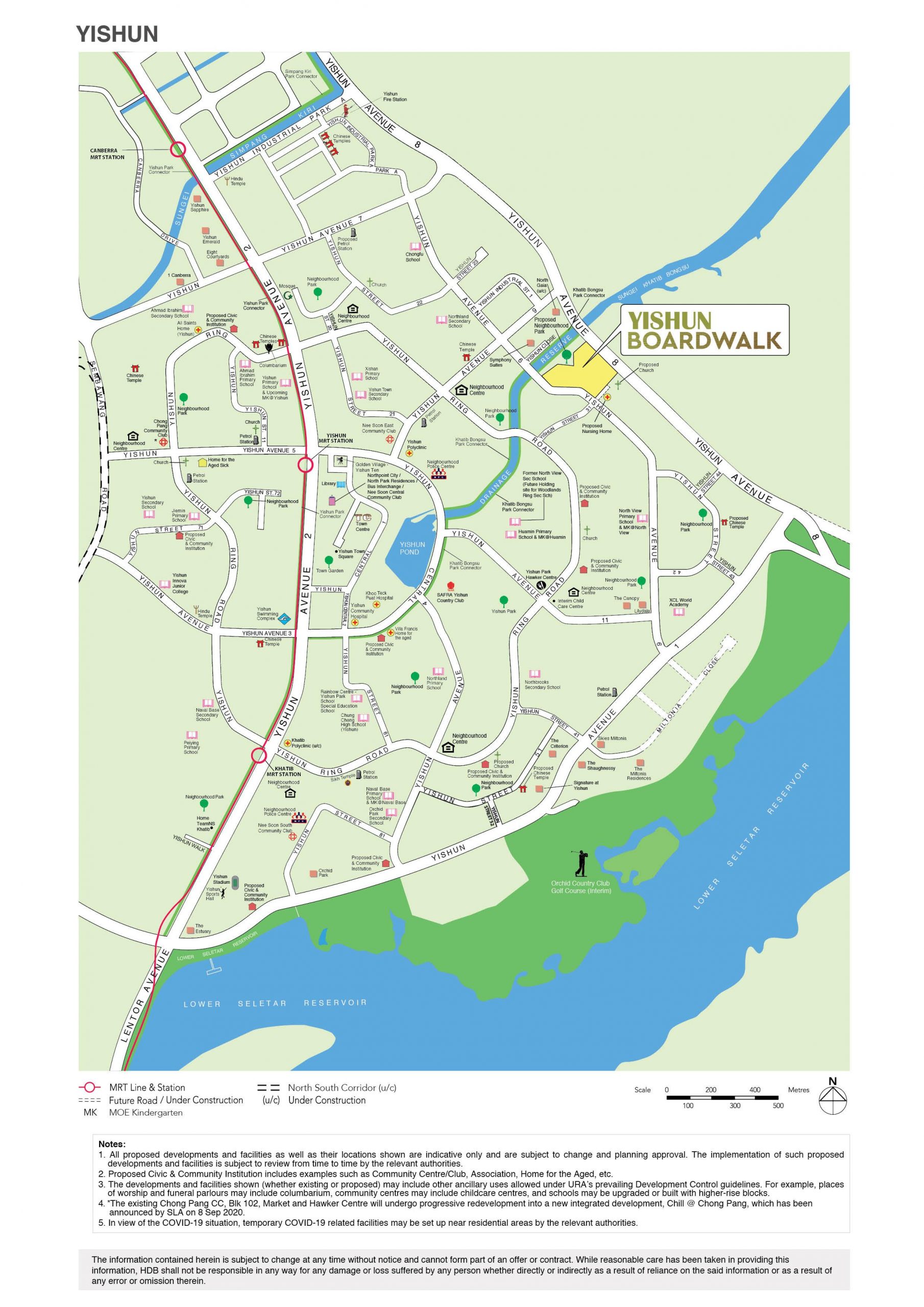 Feb 2022 HDB BTO Yishun Boardwalk full map