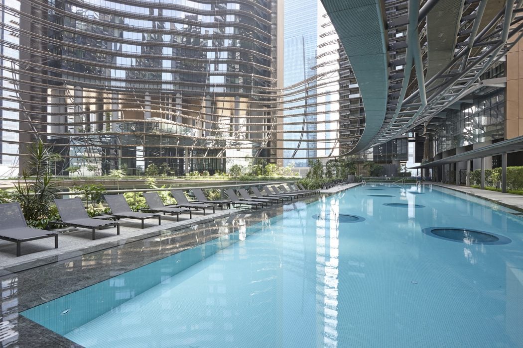 Pool at Marina One Residences