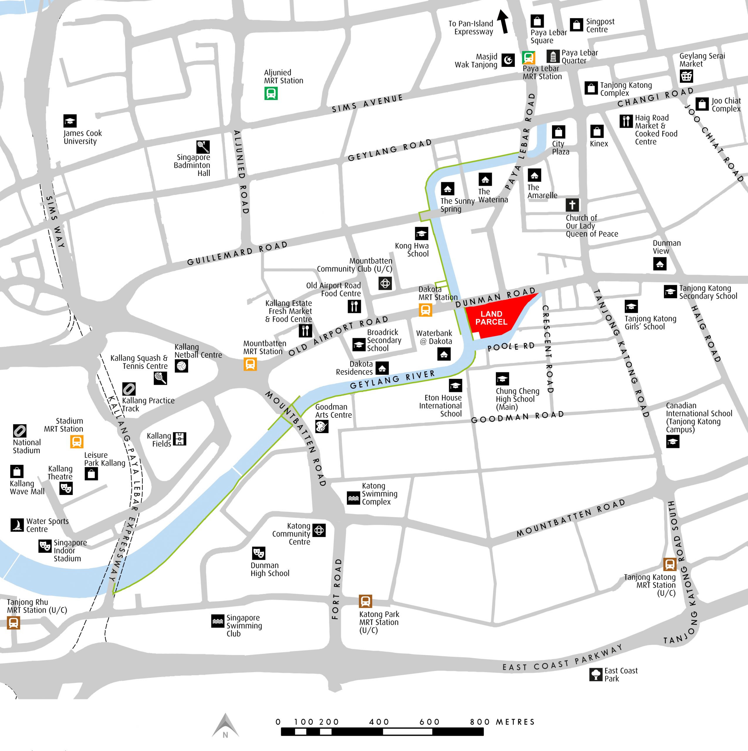 Map of Dunman Road GLS