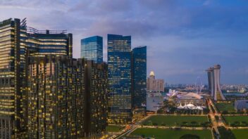 Marina One skyline shot