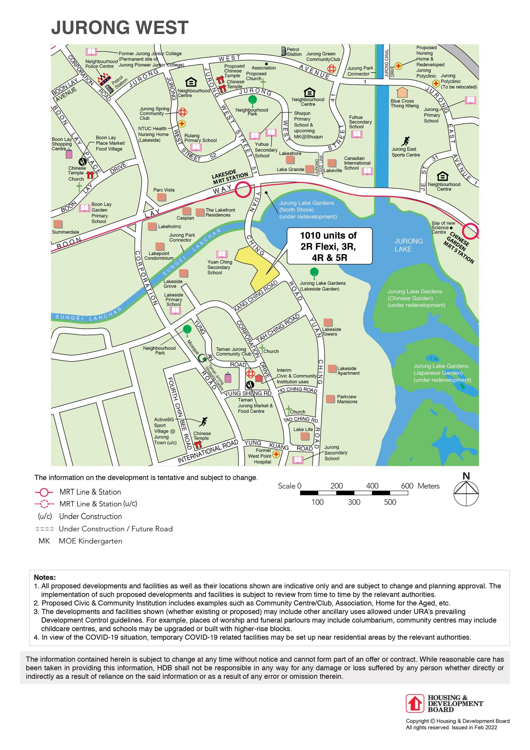 May 2022 Jurong West BTO full map