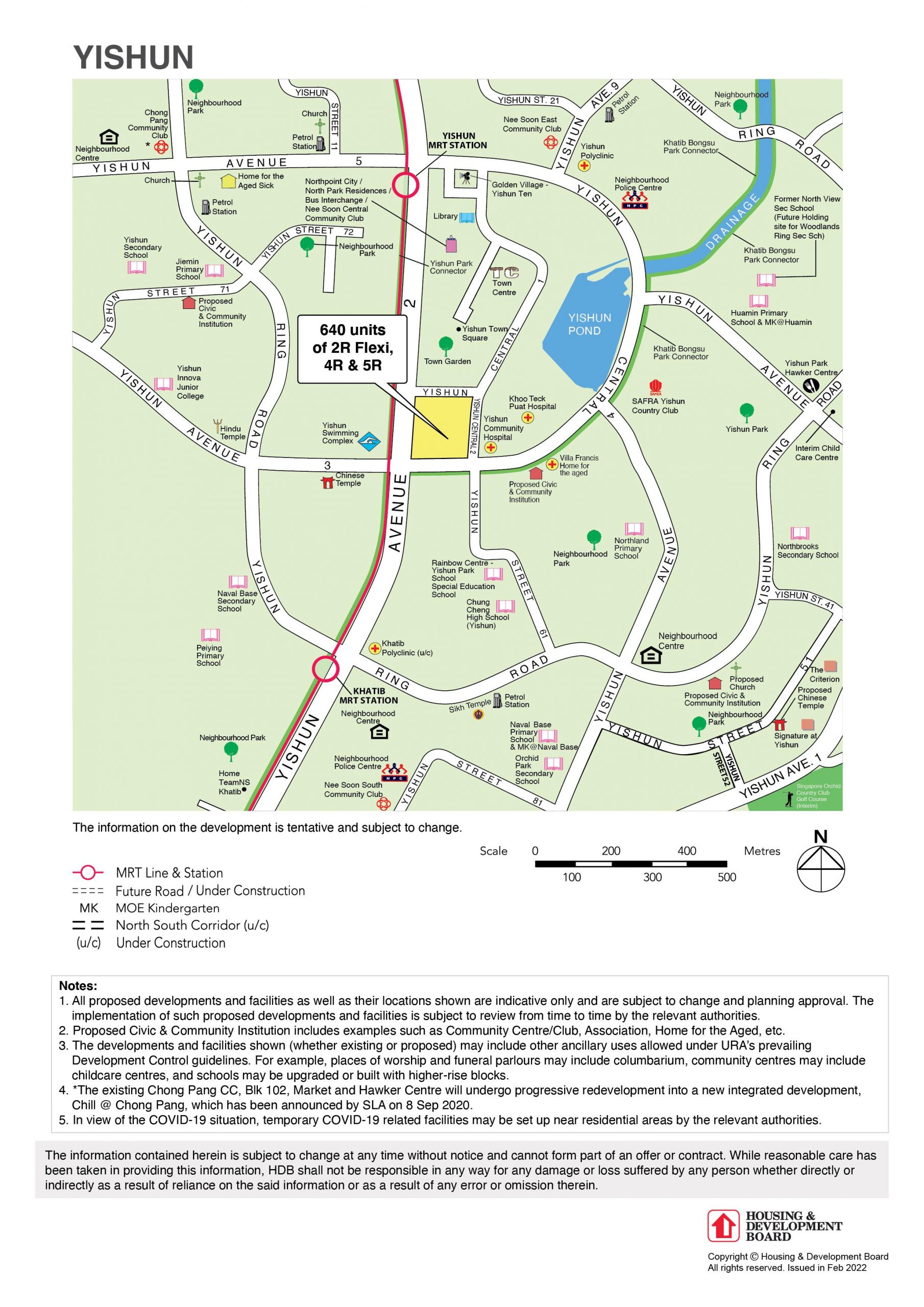 May 2022 Yishun BTO full map