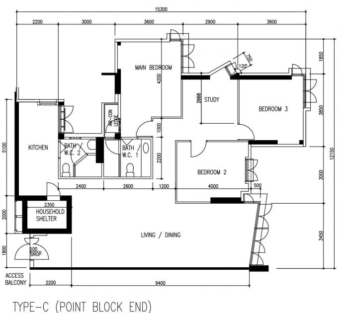 Executive Apartment floorplan