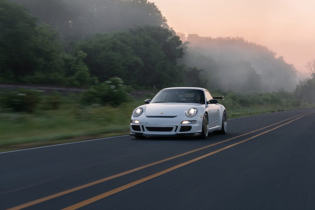 Porsche on road