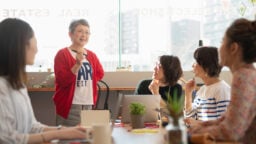 women having MCST meeting