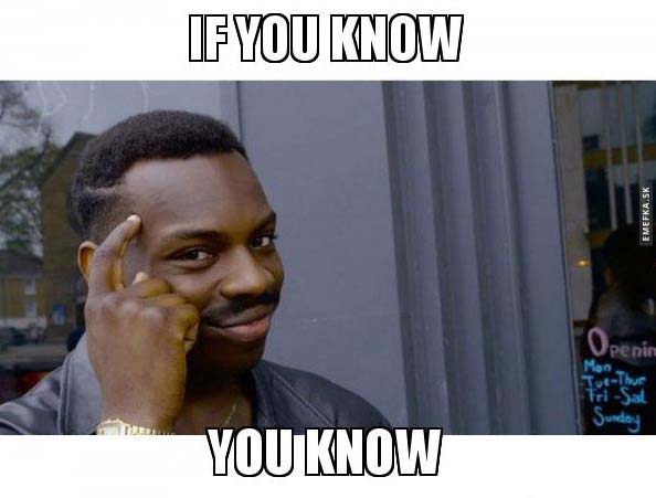 if you know you know meme image