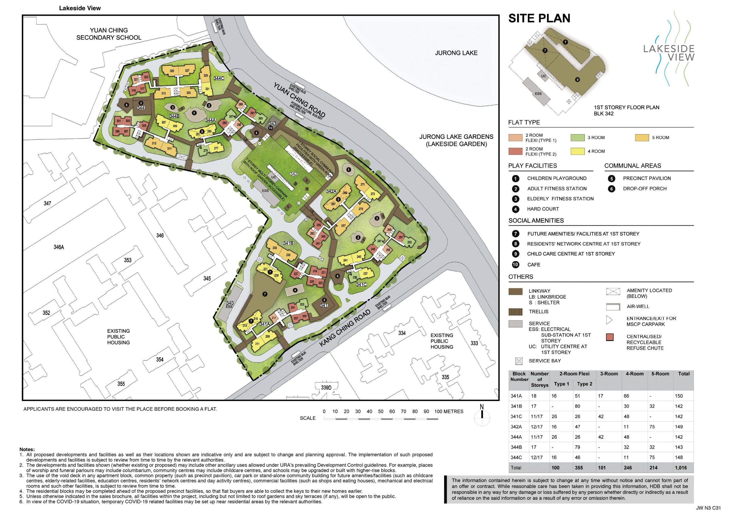 Site plan of Lakeside View BTO