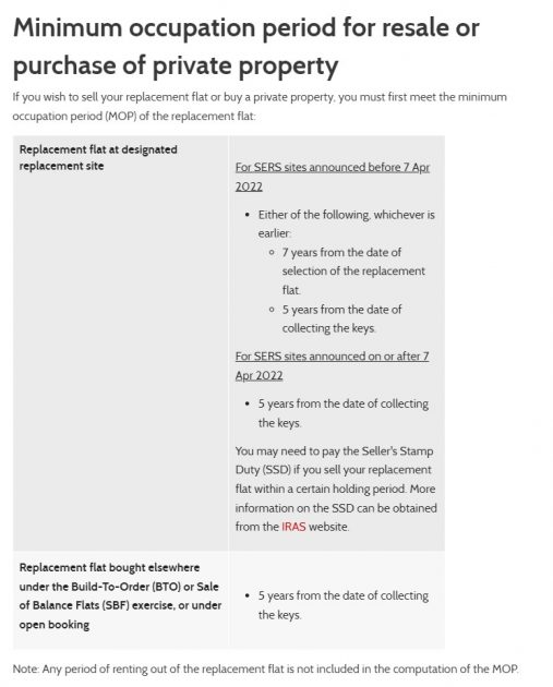 HDB rules change to SERS