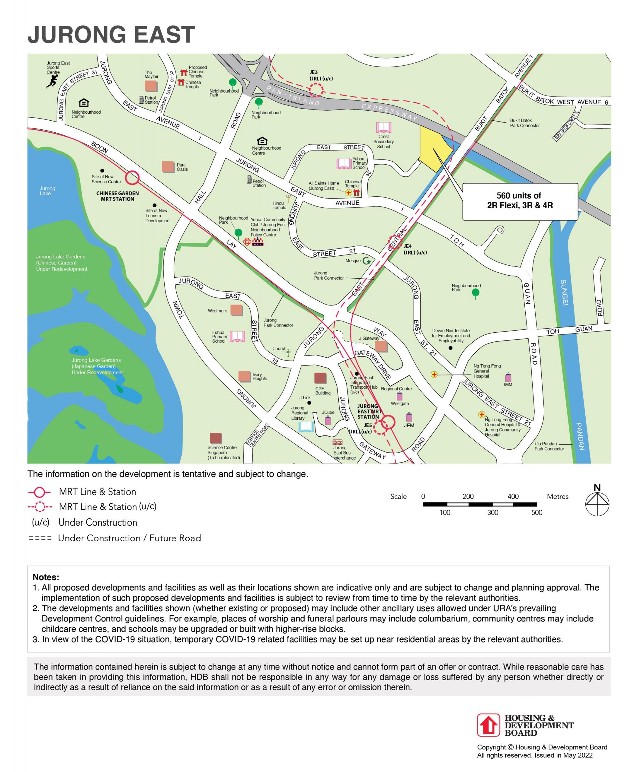 Jurong East August 2022 HDB BTO map