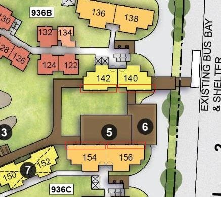 Close up of the site plan of Yishun Beacon BTO