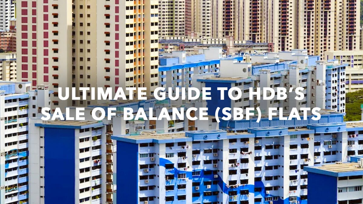 Sale of Balance Flats Guide to HDB SBF in Singapore 2024