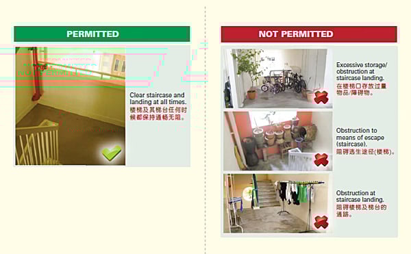 HDB staircases and landings
