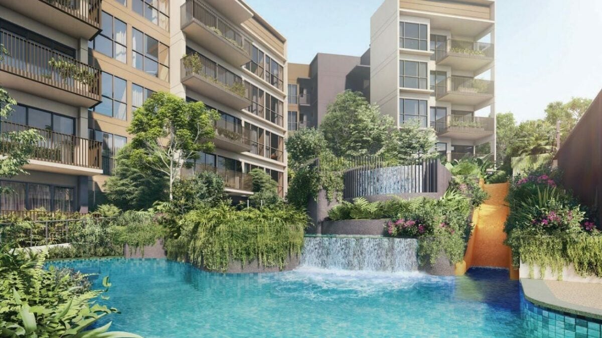 artist's impression of the watergardens at canberra