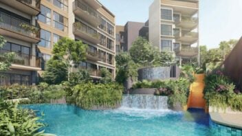 artist's impression of the watergardens at canberra