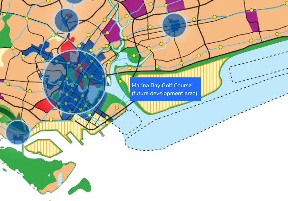 long term plan of Marina Bay Golf Course