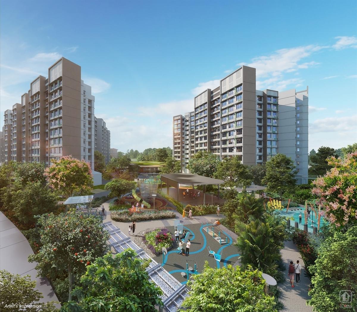 Artist's impression of Woodlands South Plains BTO