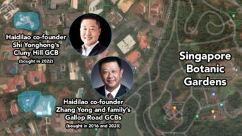 Haidilao co-founders and their GCBs in Singapore