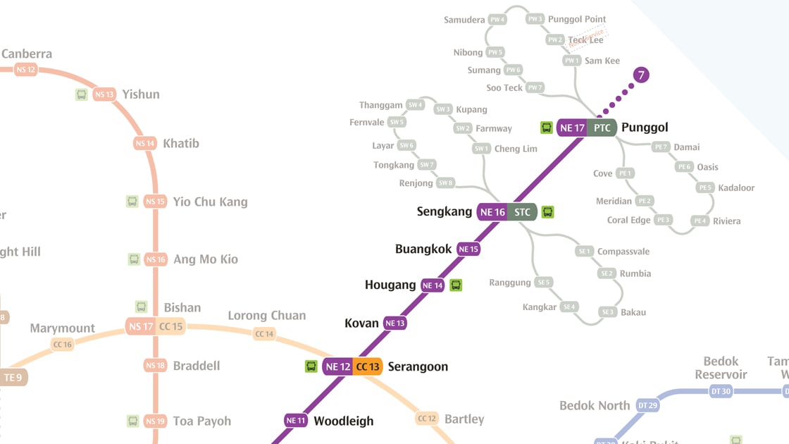 NELe Punggol Coast MRT Zoomed In