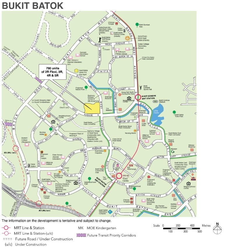 Nov 2022 Bukit Batok BTO map